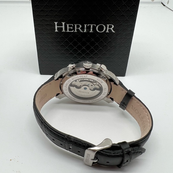 Heritor Arthur Automatic Semi Skeleton Dial Men's Watch HERHR7900 - Picture 8 of 9